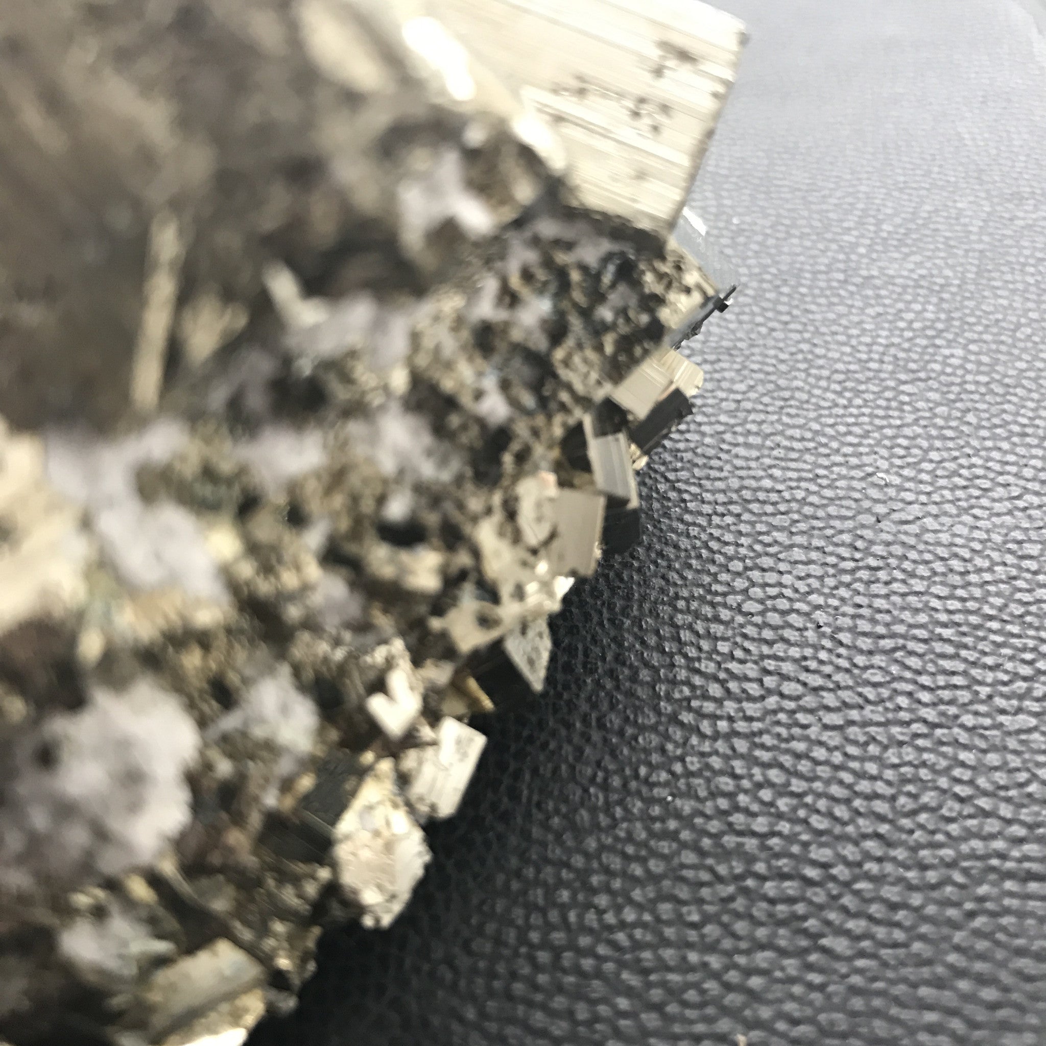 peruvian pyrite cluster with quartz | #118