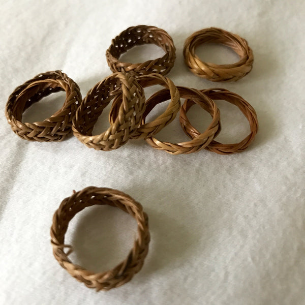 woven rings from bali