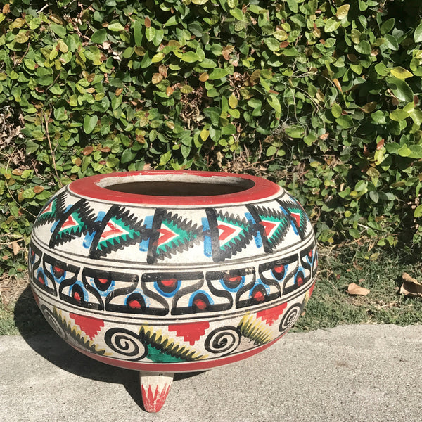 hand painted southwest pot