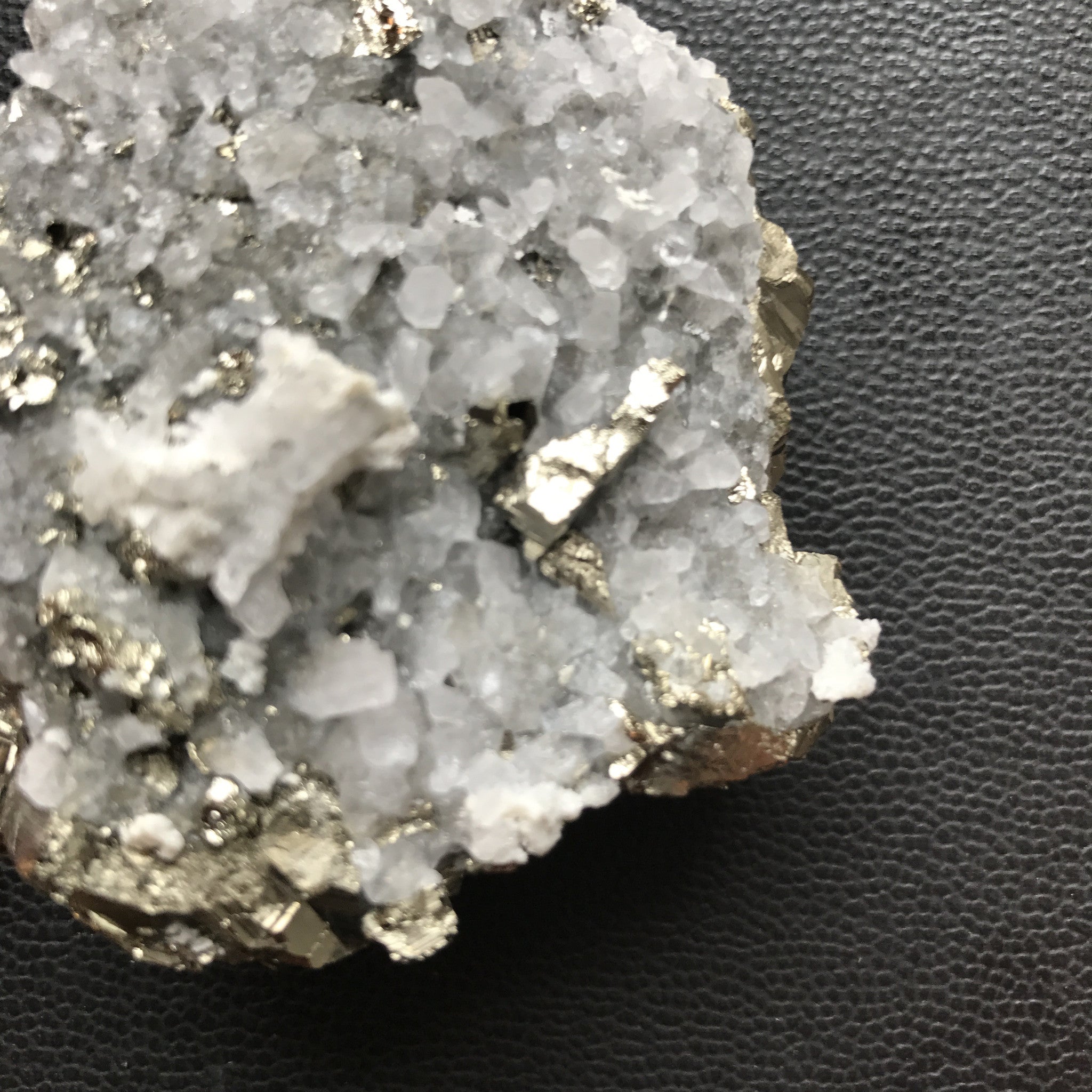 peruvian pyrite and quartz cluster | #112