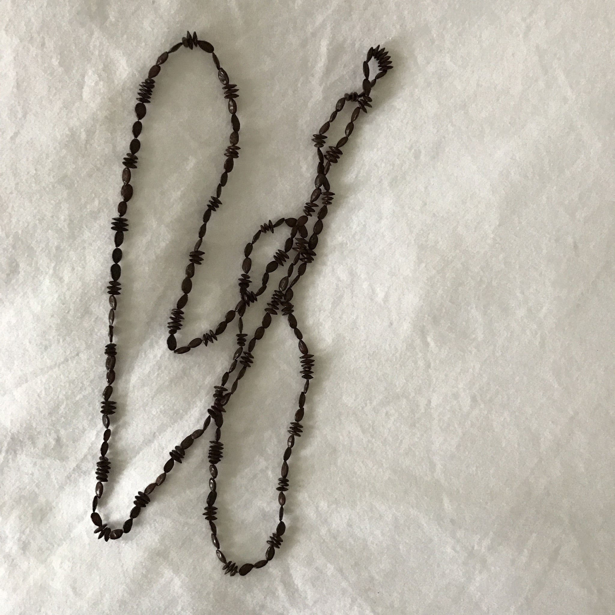 vintage ipil seed necklace 01