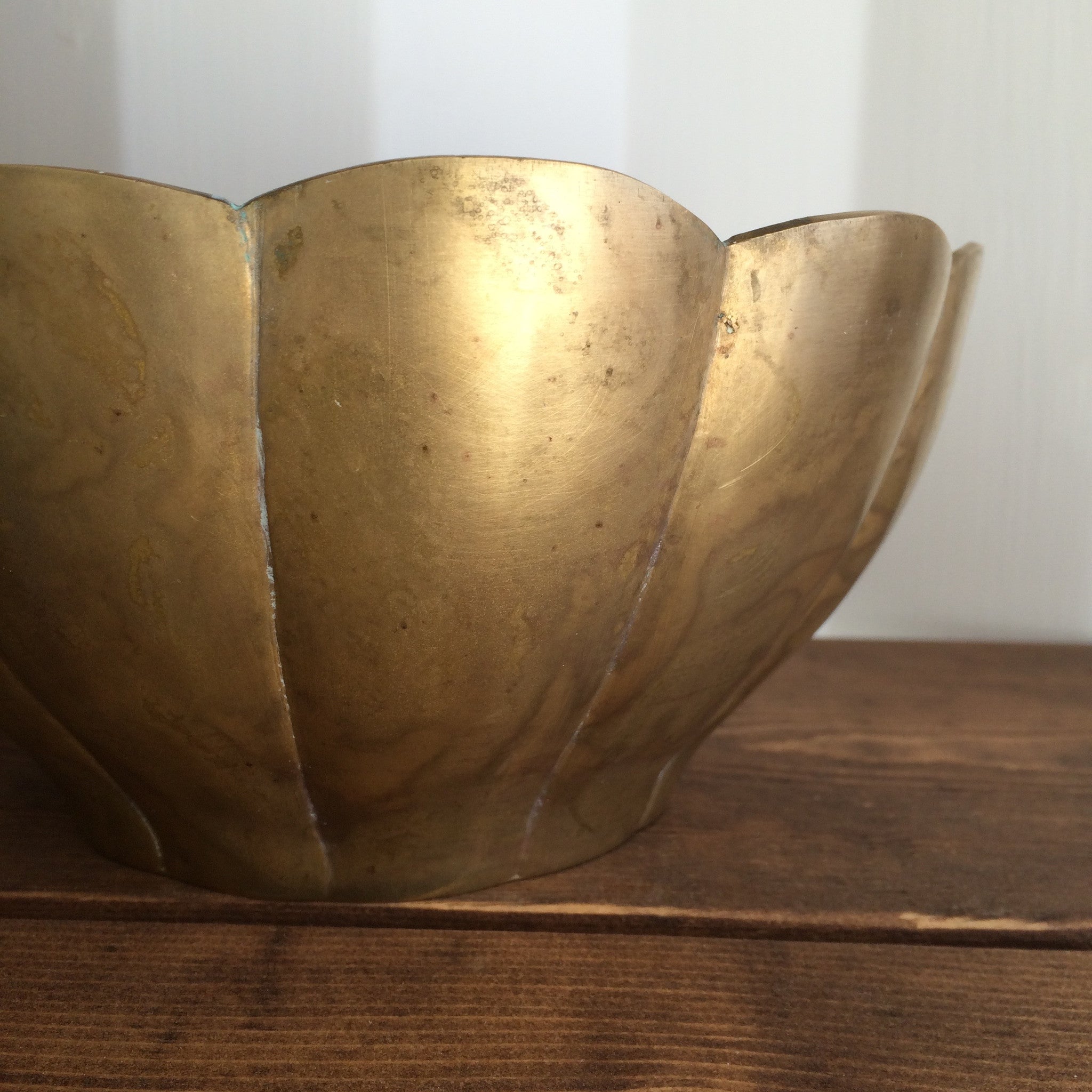 vintage brass bowl